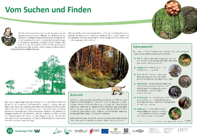 Infotafel über "Vom Suchen und Finden" Infotafel über "Vom Suchen und Finden"