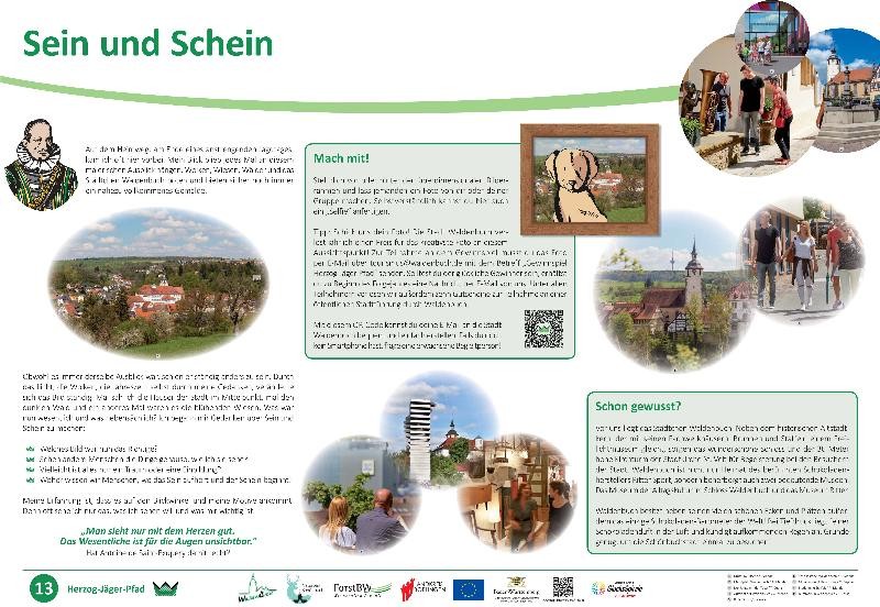 Infotafel "Sein und Schein" Infotafel "Sein und Schein"