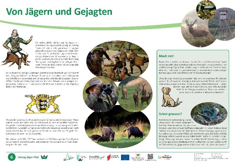 Infotafel "von Jägern und Gejagten" Infotafel "von Jägern und Gejagten"