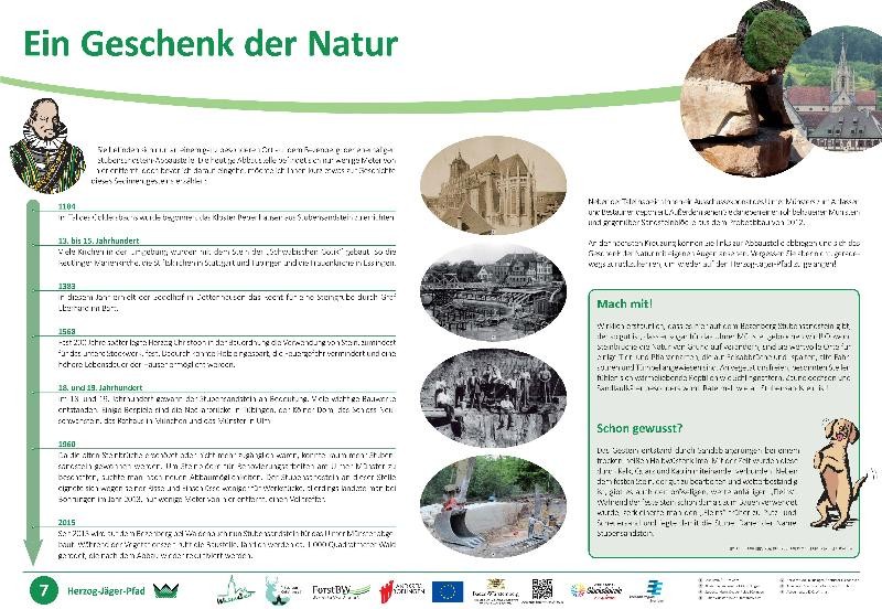 Infotafel über "Ein Geschenk der Natur" Infotafel über "Ein Geschenk der Natur"